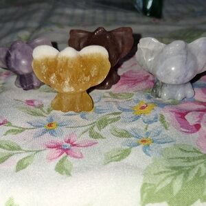 Set of Four Carved Stitch